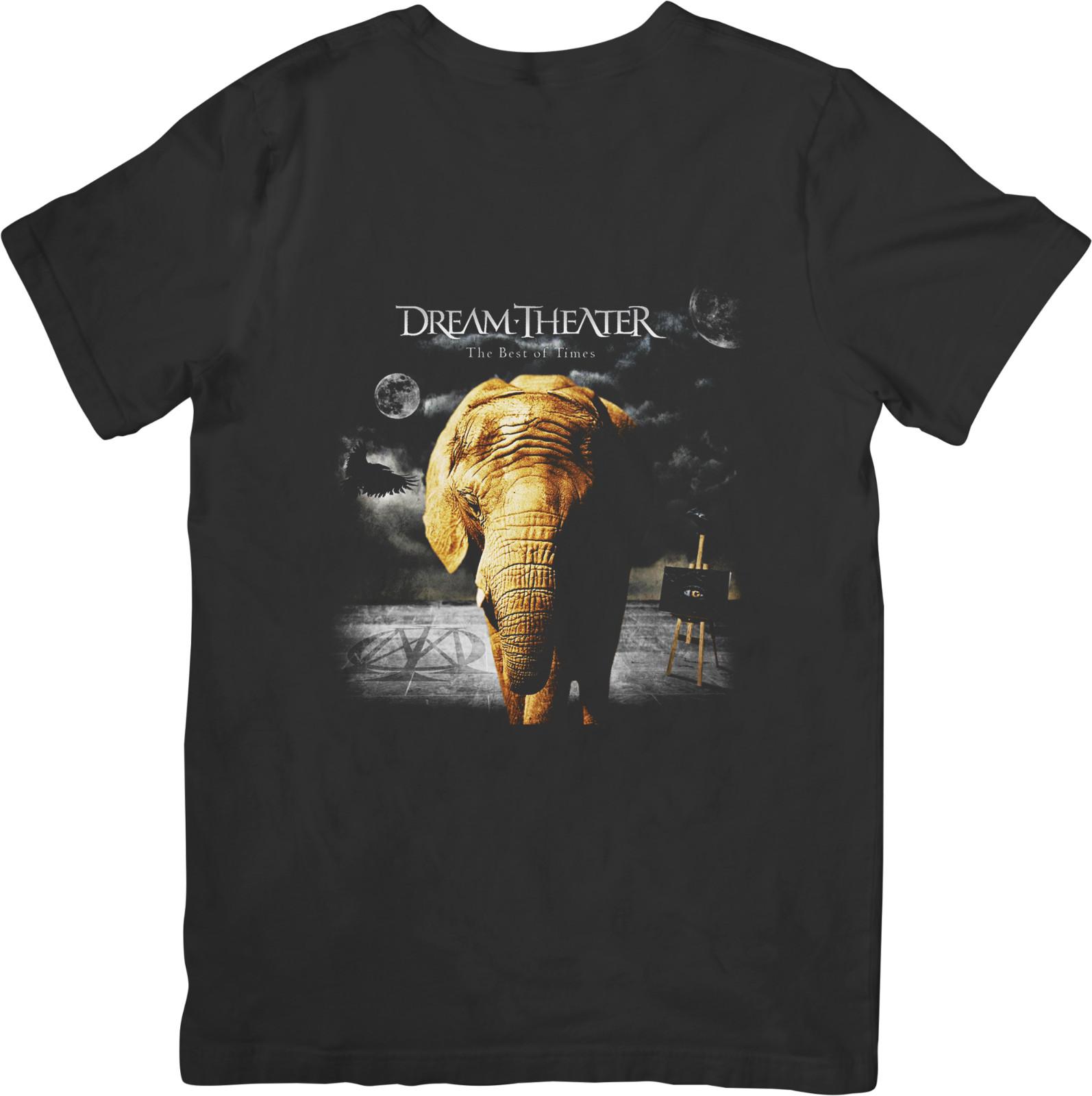 Dream Theater Music Unisex Fit for Men Women Quality Cotton T-Shirt Black XXXXL