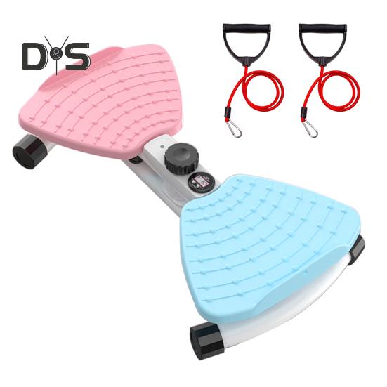 

Waist Twist Board с ручками, грузоподъемность 300 фунтов, нескользящий Waist Sculptor Twister, бесшумный, для мужчин и женщин, для тренировок на скручивание синий/розовый