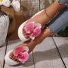 Fashion Ladies Shoes 2025 Hot Sale Open Toe Women's Slippers Fashion Floral Outdoor Casual Summer Best Seller Plus Size Wedge Slippers