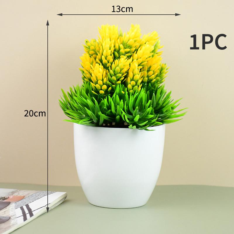 Artificial Plant Pot Household Tabletop Ornaments Simulation Green Plants Small Trees And Grass Multi-Style Garden Decoration