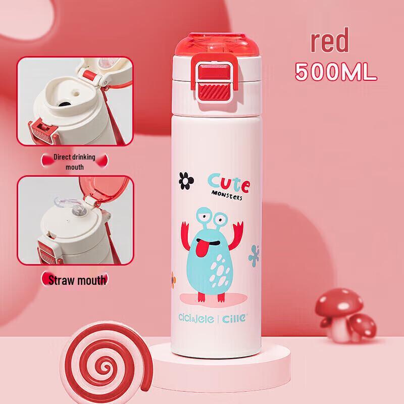 Cille Double Drink Monster Thermos Cup