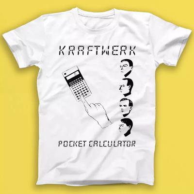Kraftwerk Calculadora de Bolsillo Synth Pop Electrónico Música Regalo Camiseta 1941