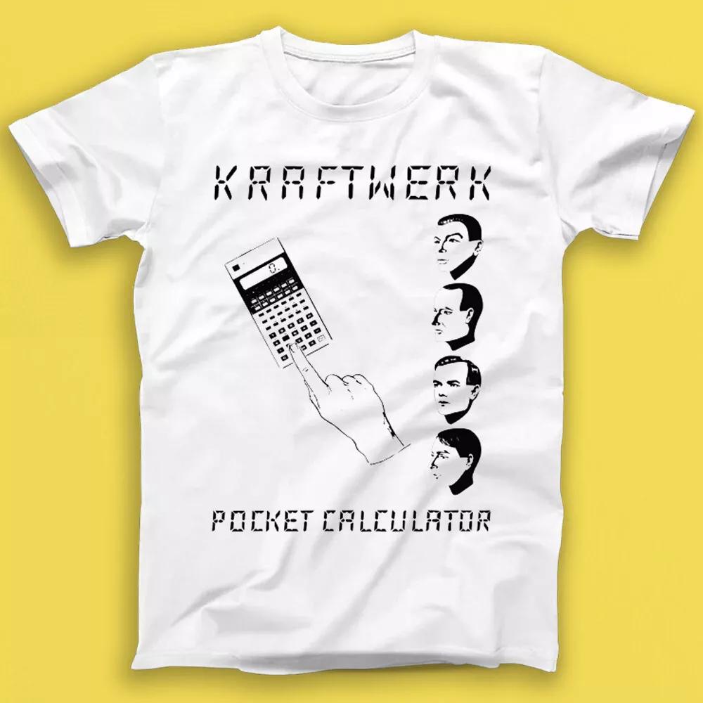 

Kraftwerk Pocket Calculator Electronic Synth Pop Music Gift Tee T Shirt 1941 M