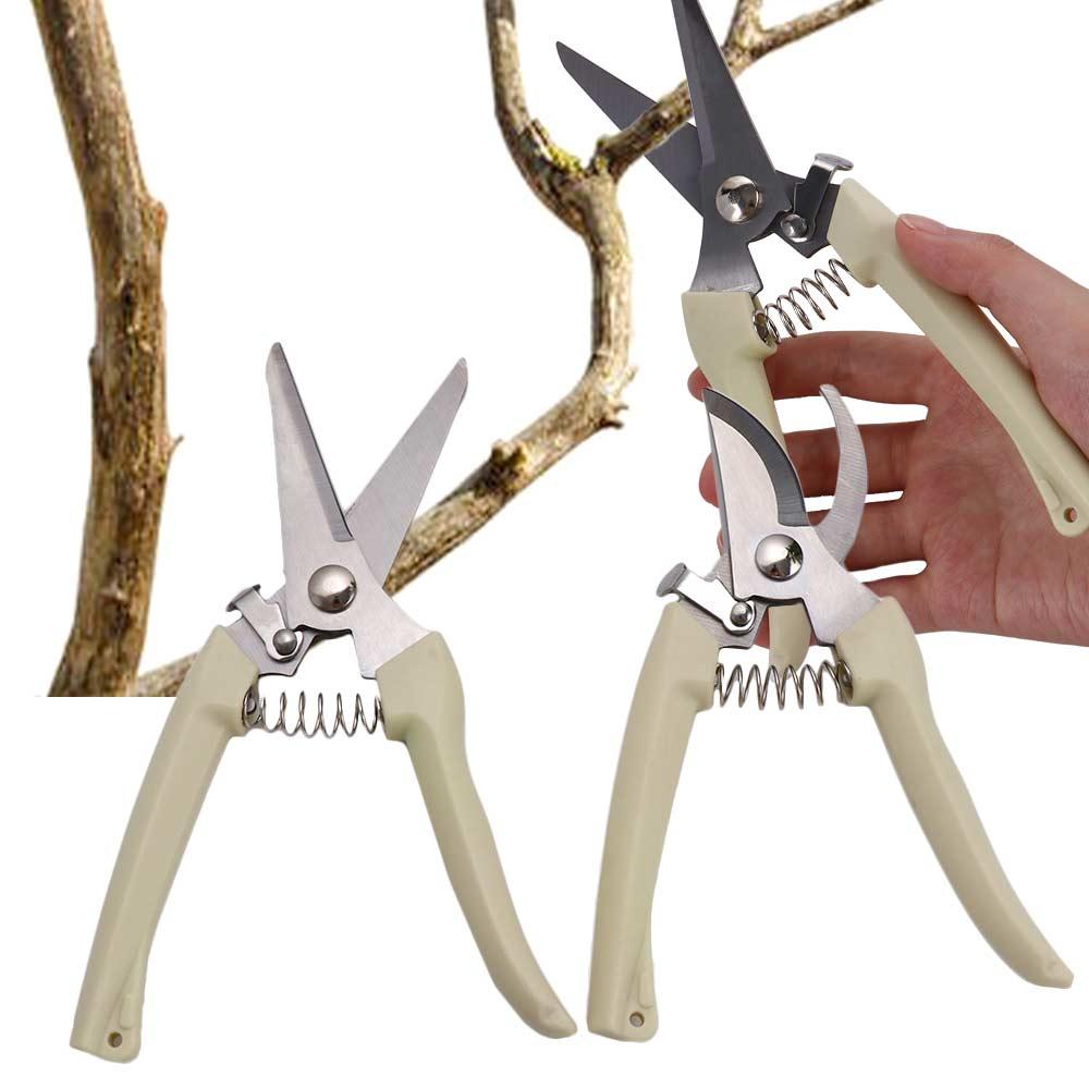 Comfortable Grip Straight/Bent Head Branch Shears Garden Supplies Pruning Shears Grafting Tool