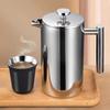 304 Stainless Steel Double-Layer French Press Coffee & Tea Maker