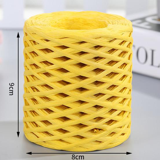 200M Natural Raffia Straw Yarn For Knitting Crocheting Paper Threads Friendly Paper Yarn DIY Handmade Summer Sunhat Beach Bag