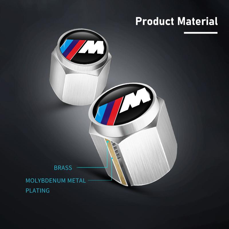 5 Stück Auto Reifenventilkappen Diebstahlsicher Aluminium Rad Reifen Ventilschaft Für BMW E70 E91 E30 G30 E53 M3 M5 X6 X4 X7 E92 E93 X1 X3 X5