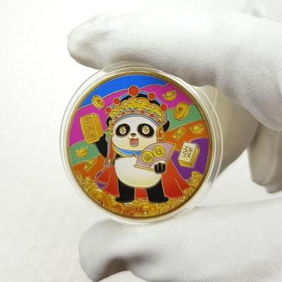 Colorful Commemorative Medal for the God of Wealth, Playing with Coins and Metal Crafts, Earning Millions of Taels of Silver, As a Casual Gift