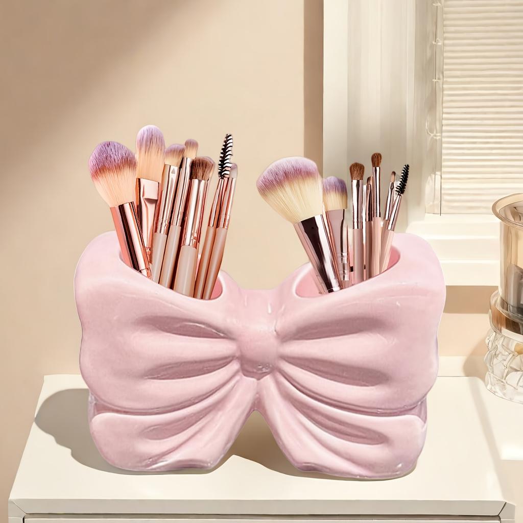 Cute Bow Toothbrush Holder, Bow Personalized Decoration, Bow Shaped Toothbrush Holders, Bathroom Countertop Accessories
