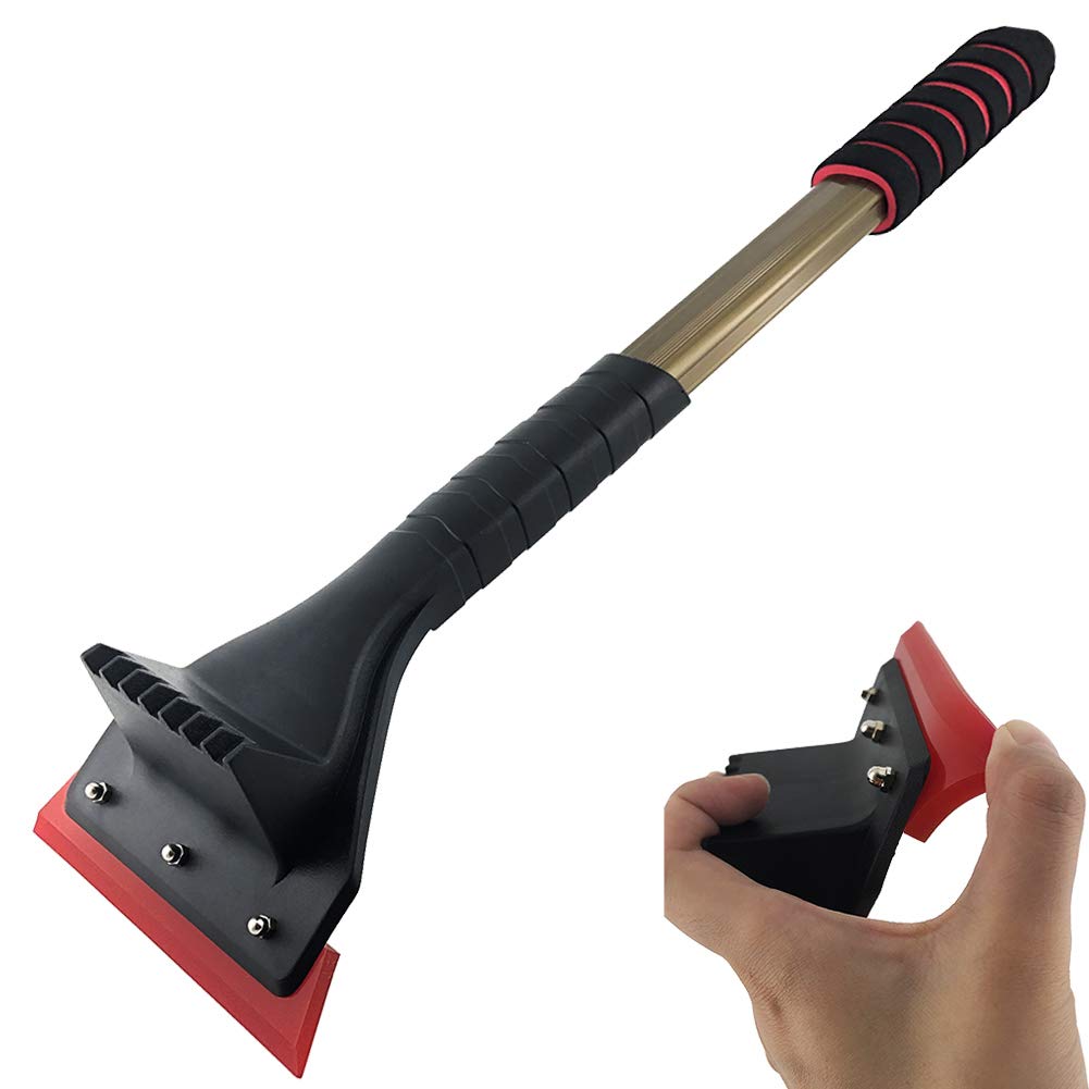 

Car Ice Scraper for Car Windshield, 19 NO-Scratch Detachable Windshield Scraper with Foam Grip