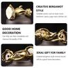 Retro Incense Sticks Brass Tea Ceremony Ornaments Bergamot Backflow Copper Lotus Incense Burners Buddhist Temple Home Decor
