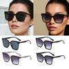Motorcycle 4pcs Fashion Gradient Cat Eye Sunglasses Retro Square Lens Large Frame Cycling Sun Glasses Vintage Eyewear UV400