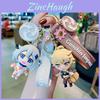 Cute Genshin Impact Character Silicone Keychain Adorable Pvc Figure For Bags And Phones