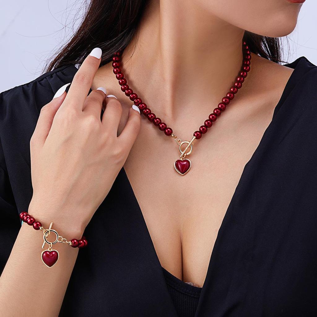 2-piece Women's Necklace Necklace Bracelet Set Starfish Necklace Bracelet Summer Necklace and Silver Necklace Beach Jewelry Gift