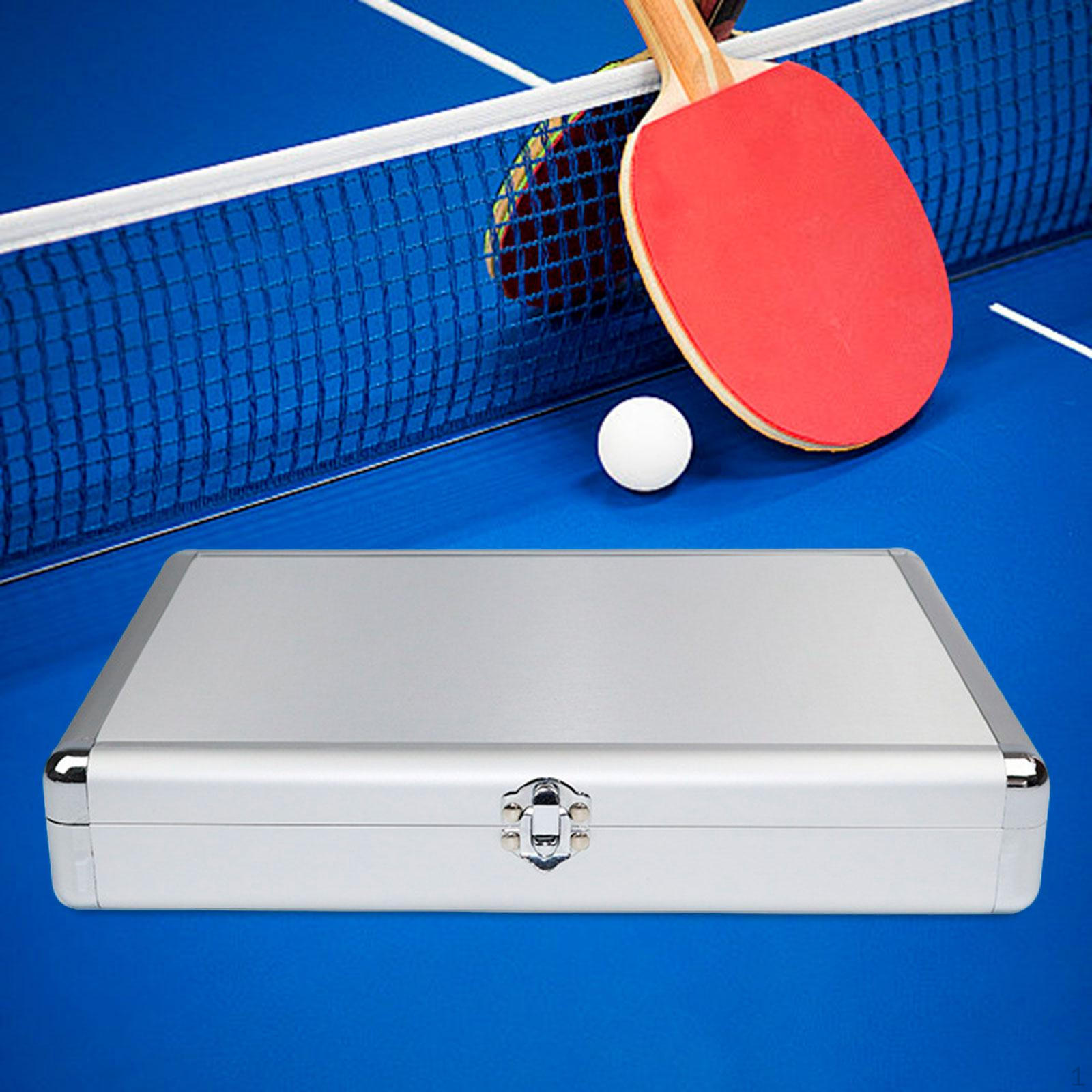 

Чехол для ракетки для настольного тенниса из алюминиевого сплава, портативный, легкий, стильный, устойчивый к падениям, для хранения