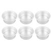 4 Inches 6pcs Cake Mould Non Stick Removable Base Round Cake Pan Set for Wedding Birthday Party