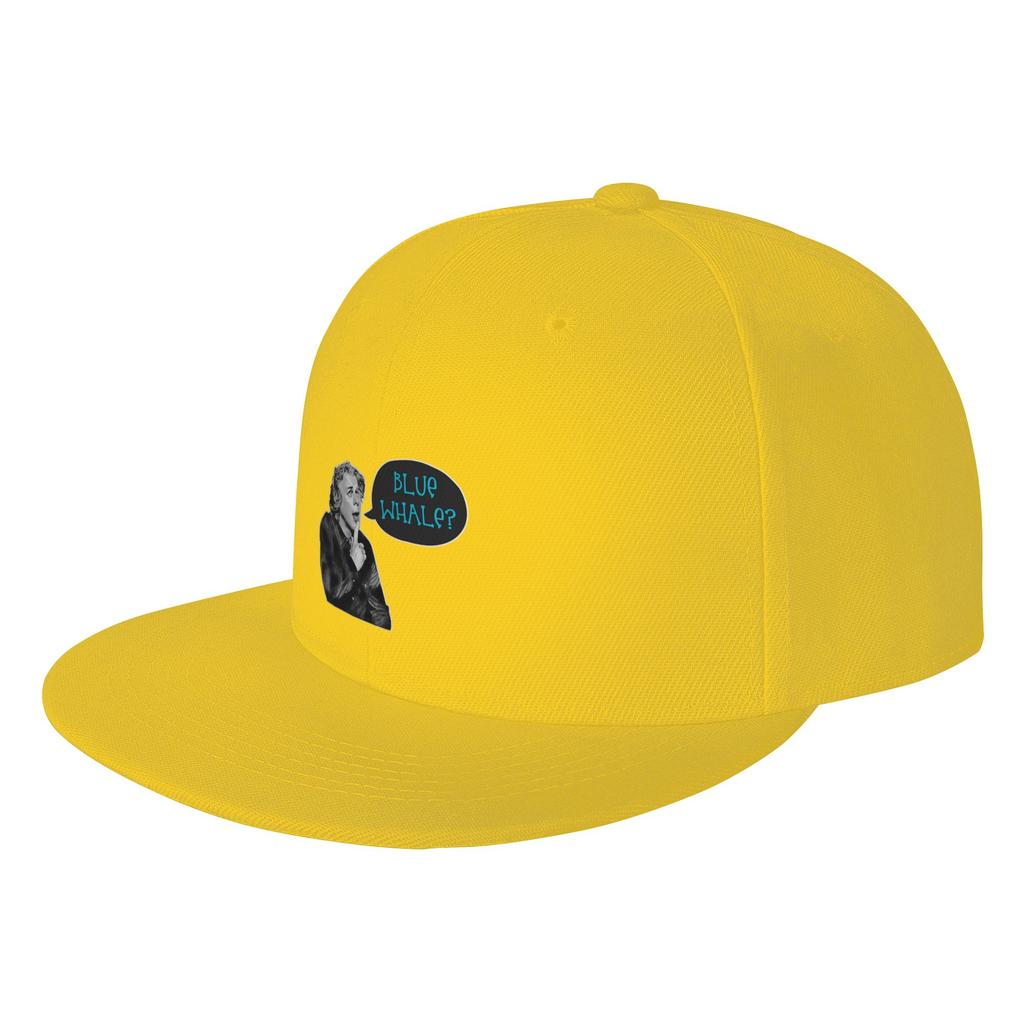 Fashion Always the Blue Whale Flat Brim Sun Hat Youthful Style Visor Cap