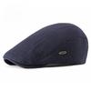 Autumn Winter Knitted Flat Cap for Men Women Retro British Style Solid Color Newsboy Hat Warm Wool Beret Casual Duckbill Cap
