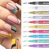 Nail Art Graffiti Pen for 3D Nail DIY Long Lasting Waterproof Colorful Nail Polish Painting Drawing Liner Pen Manicure Tools Paint Marker Pen
