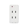 BUFFALO Power Tap Triple Lightning Surge Prevention White BSTAPD01WH