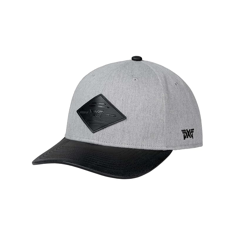 

[PXG] cap Diamond Patch Snapback Hat gray