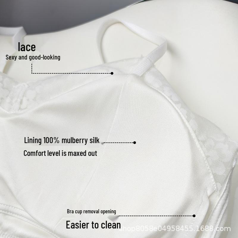 2026 Silk Satin Lace Wireless Lingerie Bra: Flattering Support for Larger Busts.