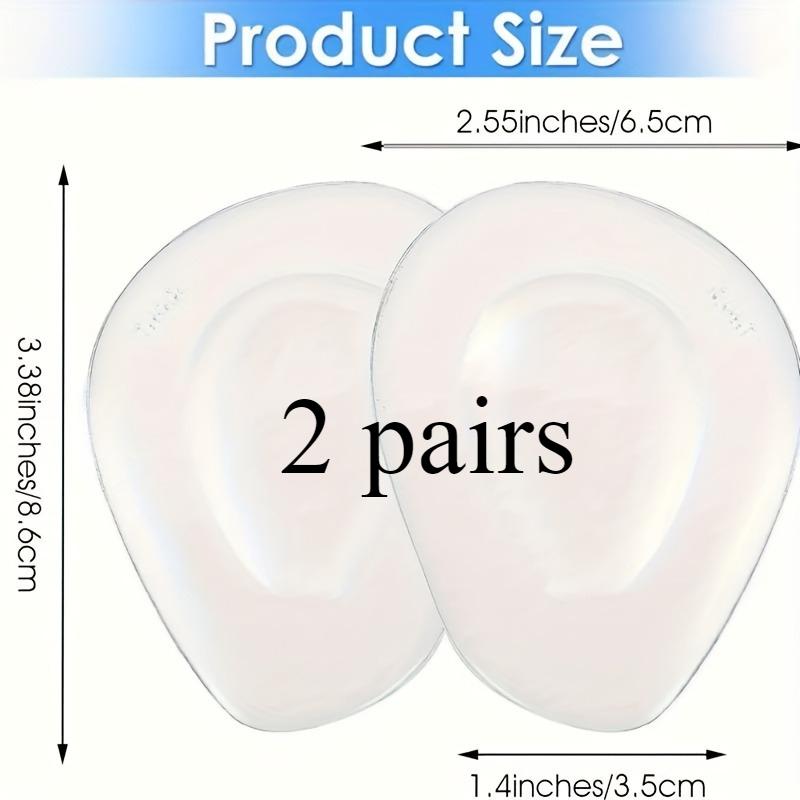 гелевая подушечка для амортизации передней части стопы - многоразовая подушечка для передней части стопы для высоких каблуков для снятия давления на стопу, и противоскользящая амортизирующая подушечка