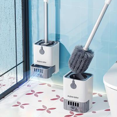 Toilet Brush and Holder Set, Deep Cleaning Toilet Bowl Brush with Durable Bristles for Bathroom Toilet