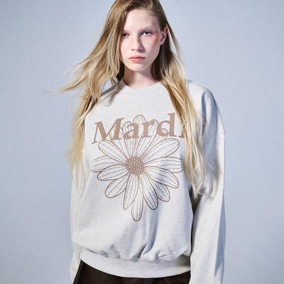 [mardimercredi] SWEATSHIRT FLOWERMARDI OATMEAL TAUPE