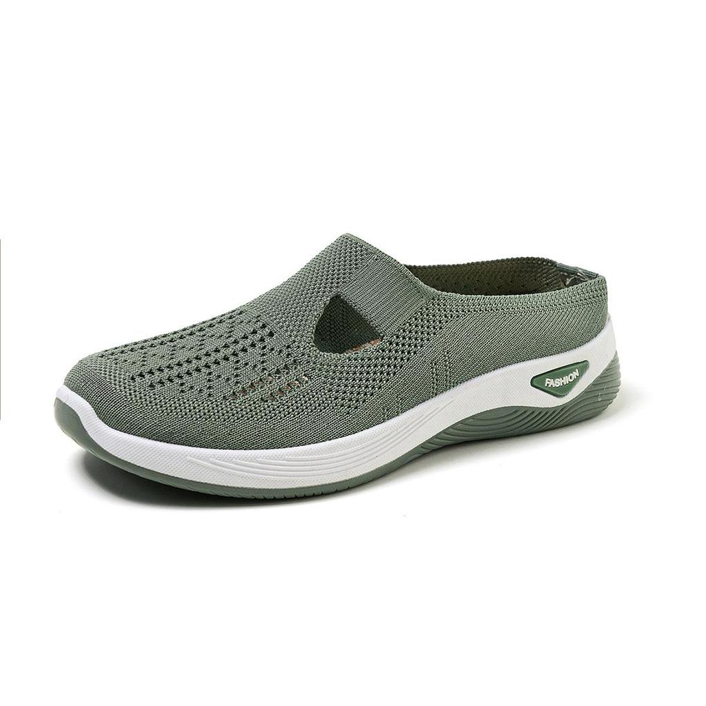 Women's Summer 2025 Soft Sole Breathable Half Slippers for Middle-aged & Elderly Moms.