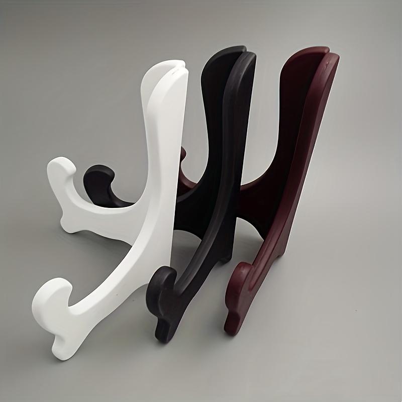 1Pc Triangular Stands, Compact and Portable, Plastic Material, White and Brown, Boho Style, Ideal for Crafts,Home Decor