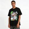 Funny Graffiti Print Trendy T-Shirt Unisex Loose Casual Top Pure cotton T-shirt