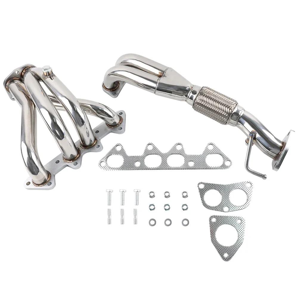 For Honda Accord Exhaust Manifold Header Silver Stainless Steel For 98-02 LS4 F23 DX LX EX L4 2.3L Engine Parts