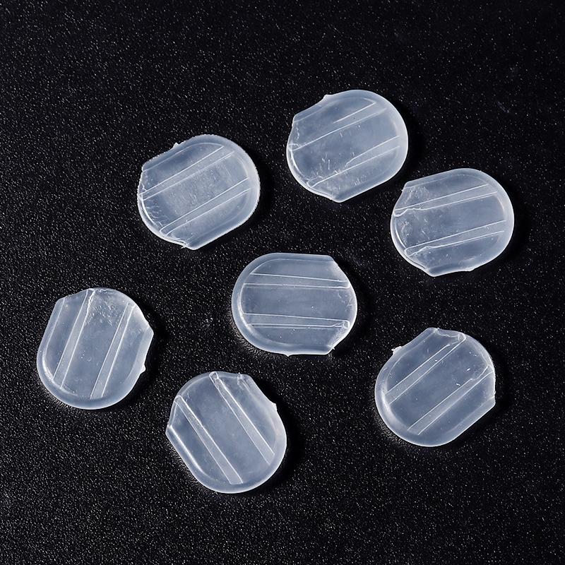 10pcs/lot Silicone Earring Clip Pad Cushion Transparent Earrings Plugs Anti-pain Pad for Jewelry Making Supplies DIY Accessories