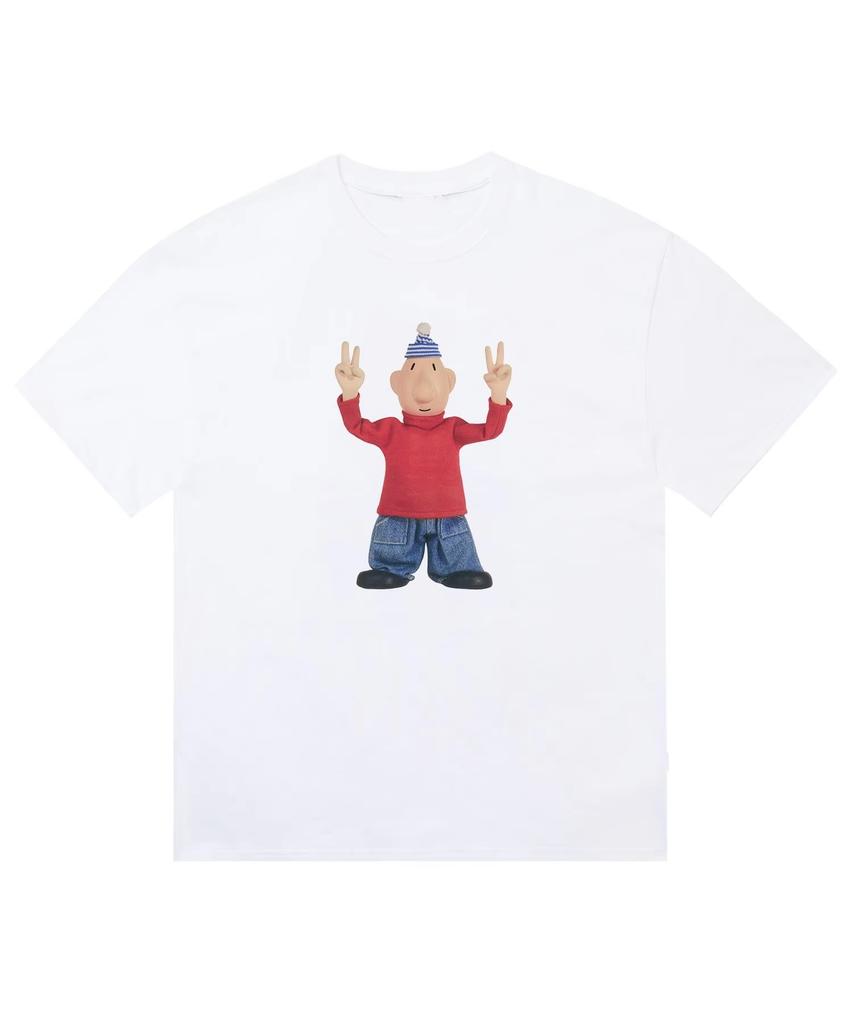 Fashion Trend Short Sleeve Anime Character Printed Pattern Tshirt Round Neck Unisex Unisexs Casual Street Wear Popular Fashion