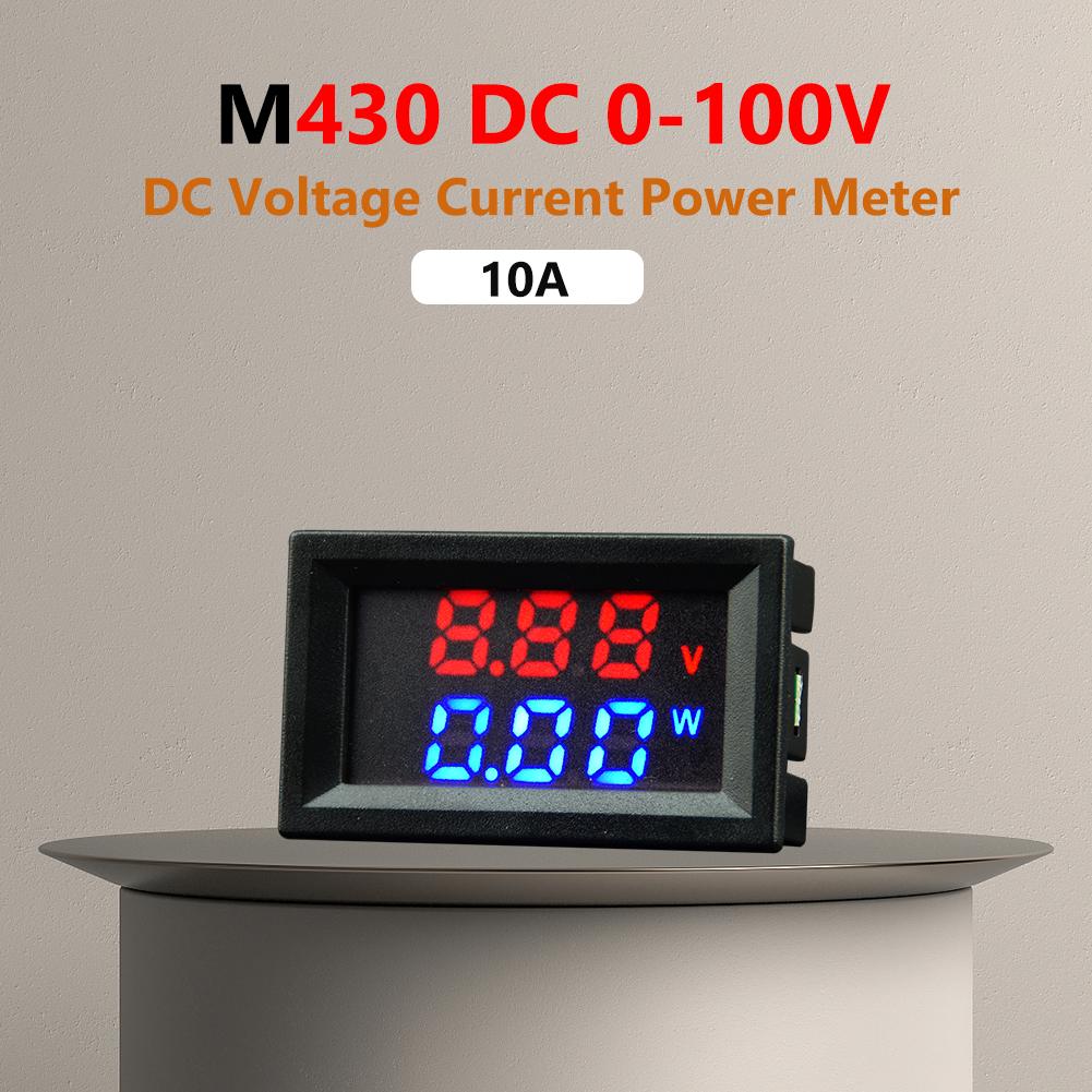 10A/50A/100A Amp Volt Gauge Dual LED Display Voltage Current Meter High Precision Voltage Current Meter Tester Measurement Tools