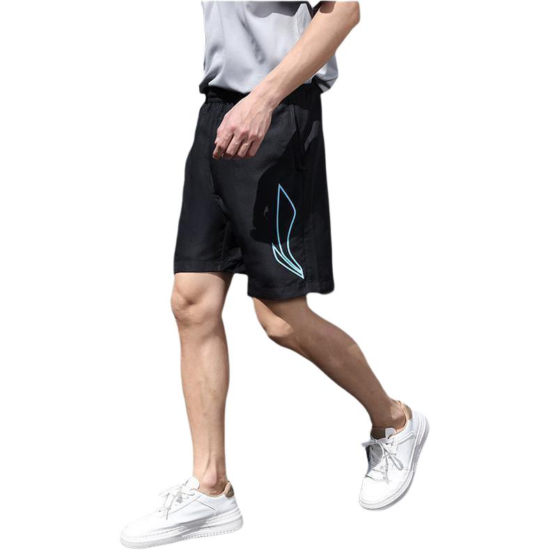 Li Ning Sports Life Collection Casual Shorts Men's Cool And Refreshing Black YKSU103-2