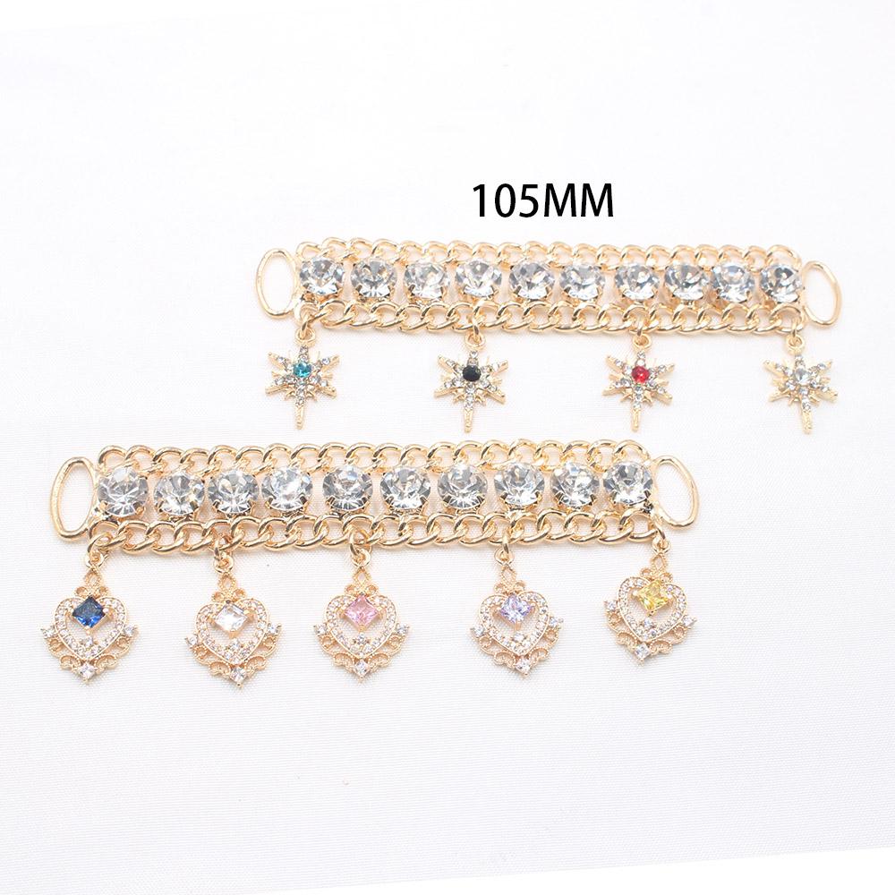 New 1 Piece 105mm Alloy Rhinestone Hanging Accessory Sexy Bikini Connector/luggage Shiny Clothing Wedding Decoration Accessory