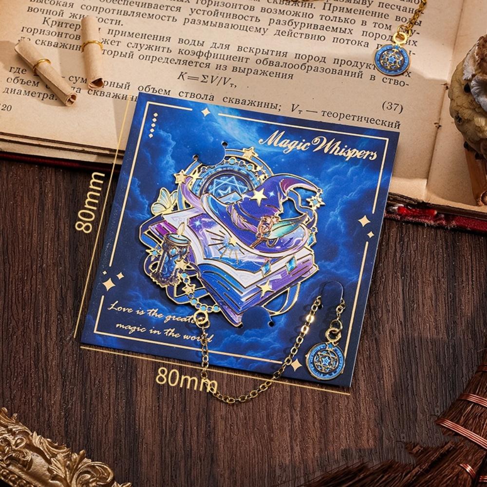 Love-Heart Bookmark Practical Metal Bookmark Book Bookmark Reading Book Clip For Colleagues Office Family синий