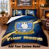 Sheffield Wednesday FC Pattern Bedding 3Pcs Set Custom Name, Bed Sheet And Pillowcases For Home Bedroom