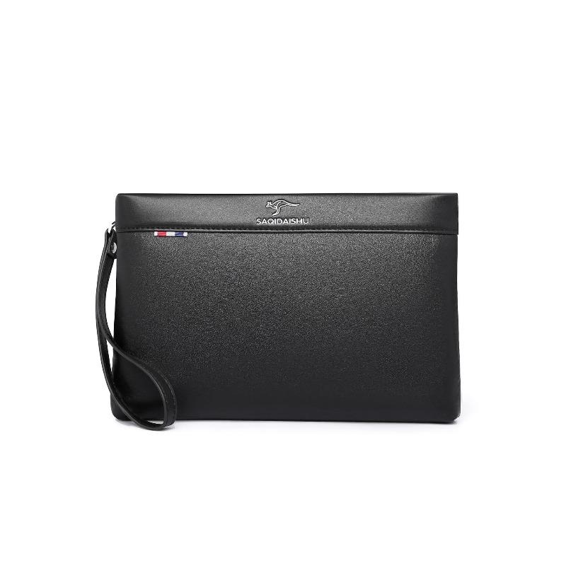 Men's Genuine Leather Underarm Mobile Phone Bag Clutch Bag Business Commuter Long Wallet First Layer Cowhide Bag