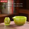 4/6PCS Matcha Set Vertical Stripe Matchas Whisk Set Matcha Tea Kit Song Dynasty Tea Ceremony Accessories for Latte Matcha Lovers