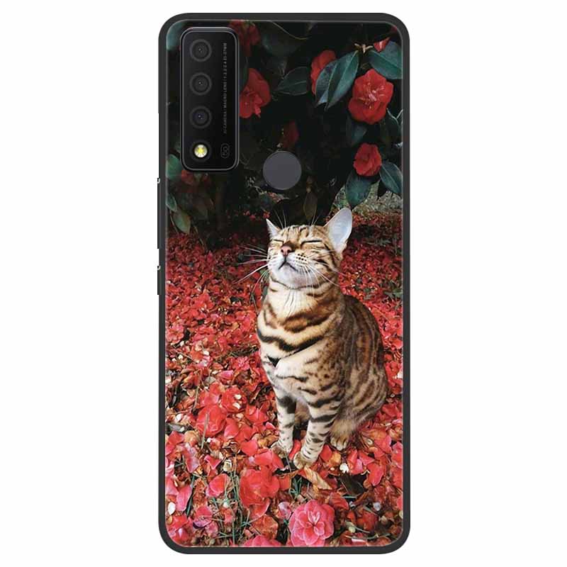 For TCL 30 XE 5G Case Marble Cat Soft Silicone Back Case for TCL 30 XL 30V 5G Phone Cover TCL30 XE T767W 30XE 5G Coque Funda Bag