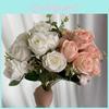 Rosa de Casamento Buquê de Noiva Flor Artificial Para Decoração de Casa e Adereços de Fotografia