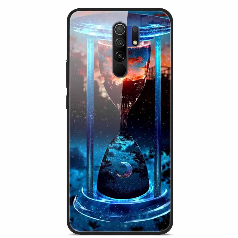

For Redmi 9 Phone Case Hard Tempered Glass Back Cover Case For Xiaomi Pocophone F1 Mi 9T Pro Redmi Note 8 Pro Case Redmi9 Funda Redmi Note 8 Pro