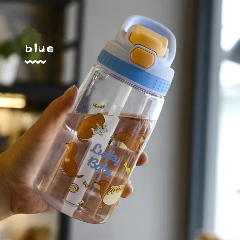 Kids Water Sippy Cup Creative Cartoon Baby Feeding Cups with Straws Leakproof Water Bottles Outdoor Use Lightweight To Carry Childrens Cups