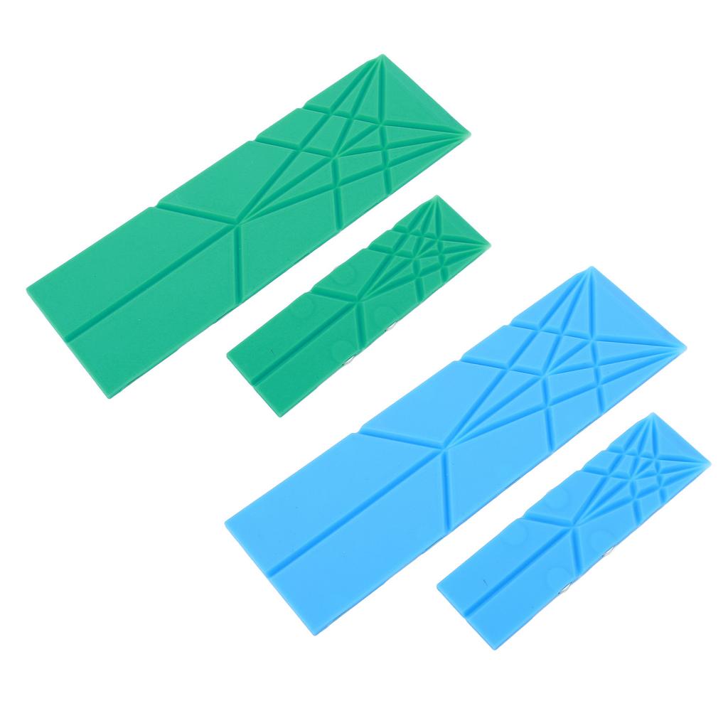 2pcs Magnetic Flat Measuring Spoon 3 In 1 Multifunctional Folding Kitchen Flat Measuring Spoon Large