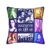 Kpop Katseye Federa per Cuscino Musicale Poliestere Copricuscino Regalo Federa per Cuscino Auto Cerniera 45*45cm