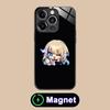 HSR Serval Glass MagSafe Mobile Phone Case for iPhone 17 16 15 14 13 12 11 Air Pro Max Plus Mini Colorful Cover
