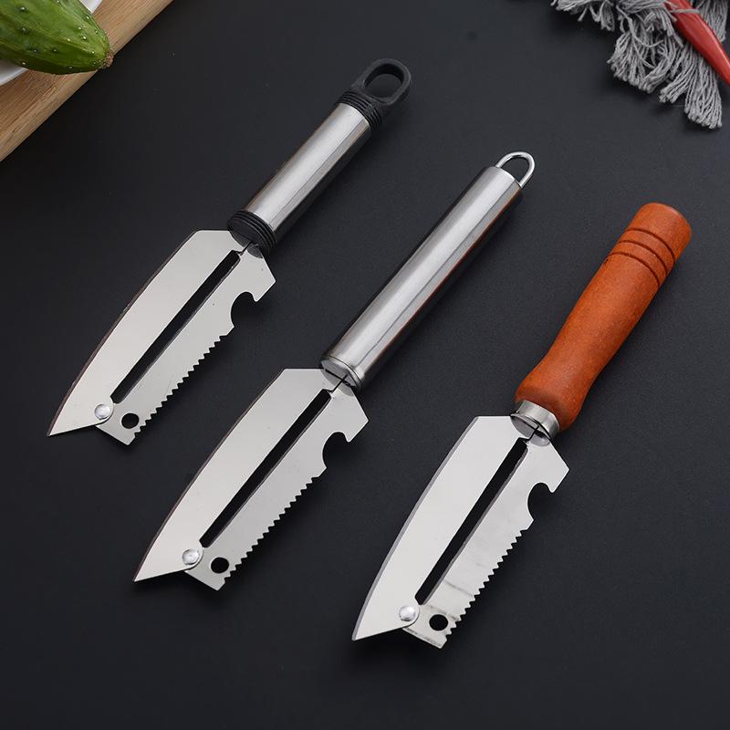 3 In1 Peeling Knife Multifunctional Stainless Steel,Used As Fruits Peeler Cutter,Vegetables Knife,Beer Bottle Opener,Fish Scales